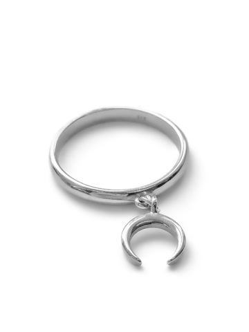 Серебряное кольцо «Воплощение» с подвеской «Лунница»