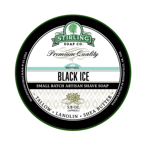 Мыло для бритья Stirling black ice 170 мл
