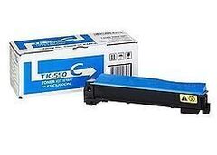 Kyocera TK-550C - голубой тонер-картридж для принтеров Kyocera FS-C5200DN. Ресурс 6000 страниц.