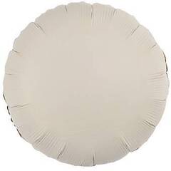 Шар (18''/46 см) Круг, Кремовый Латте, Матовый
