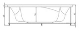 Прямоугольная акриловая ванна АРХИТЕКТУРА 190
