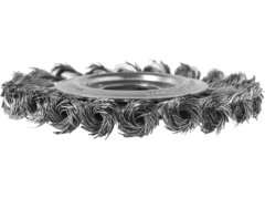 ЗУБР 100 мм, стальная проволоки 0.5 мм, щетка дисковая для УШМ, Профессионал (35190-100)