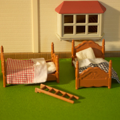 Игрушечная двухэтажная кровать Нарру family 012-02B (PT-00303)