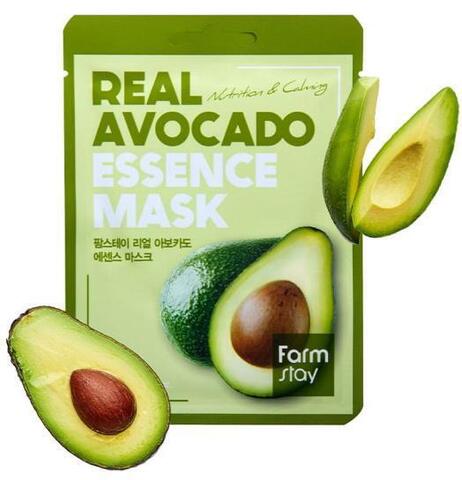 Тканевая маска для лица FARMSTAY Real Avocado Essence Mask, 23 мл