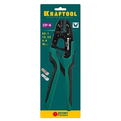 KRAFTOOL CP-4, 0.5 - 10 мм2, для медных наконечников и гильз, пресс-клещи (45461-4)