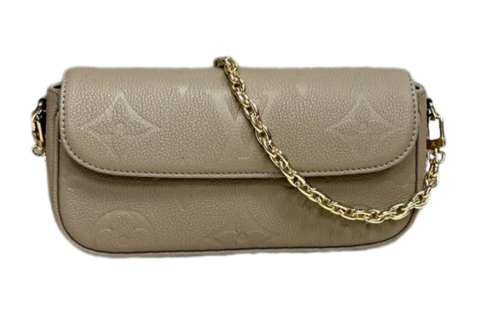 Кошелек Louis Vuitton Ivy на цепочке бежевый