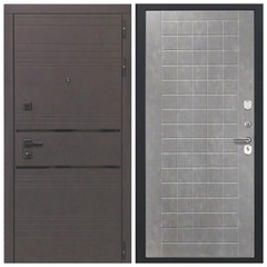 Купить Входная дверь L 43 - ФЛ 256 ПВХ бетон пепельный