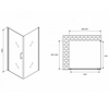Abber Sonnenstrand AG04060M-S90M Душевой уголок, 60x90x195, цвет: хром