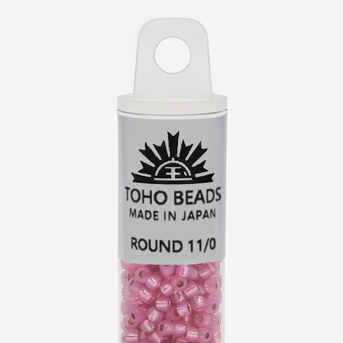 Японский бисер TOHO Round 11/0 (№PF2107), с внутренним серебрением, полупрозрачный глянцевый