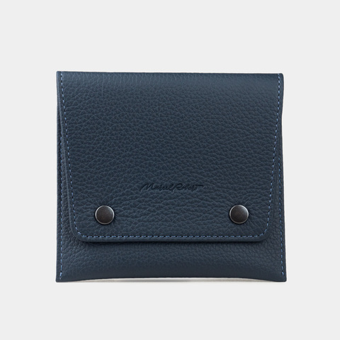 Кофр для украшений Grand из кожи теленка, синего цвета