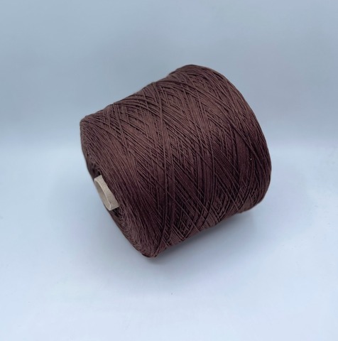 Бобинная пряжа (пр.Италия), art.Cotone, 350м/100 гр. 100%Хлопок, цвет-Шоколад , арт.34770