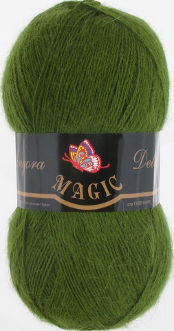 Пряжа Angora Delicate Magic 1108 Зеленый кедр - купить в интернет-магазине недорого klubokshop.ru