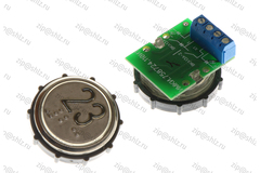 Кнопка (кнопочный модуль) ВКЛ13А-2-4П "23 этаж", круглая, красная подсветка, с кодом Брайля