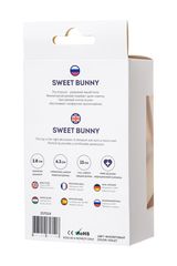 Фиолетовая анальная втулка Sweet bunny с фиолетовым пушистым хвостиком - 