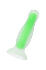 Зеленая, светящаяся в темноте анальная втулка Victor Glow - 10 см. - 