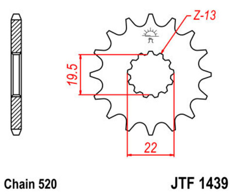 Звезда ведущая JTF1439 14