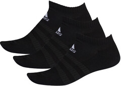 Носки теннисные Adidas Cushion Low 3PP - Black/Black/Black