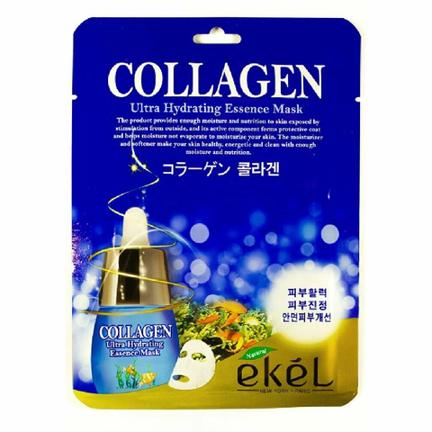 Тканевая маска для лица EKEL Collagen Ultra Hydrating Essence Mask, 25 мл