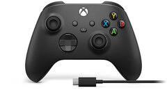 Беспроводной геймпад Microsoft Xbox Wireless Controller + USB-C Cable, Black (Черный)