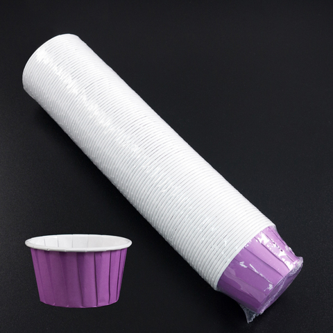 Капсулы для маффинов с бортиком Polca Dot Фиолетовые 50*40 мм, шт
