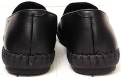 Кожаные слипоны мужские туфли спортивного стиля smart casual Broni M36-01 Black.