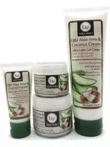 U&I Aloe Vera Гель для кожи лица и тела Coconut Cream с кокосовым кремом,270гр