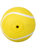 Хрустящий жевательный мяч для собак Playology с пищалкой и с ароматом курицы, желтый, 6 см