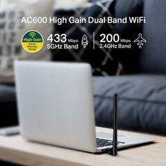 TP-Link Archer T2U Plus двухдиапазонный Wi-Fi USB-адаптер высокого усиления AC600