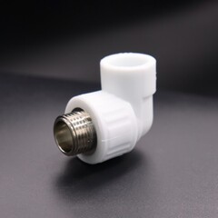 PPR VALFEX Уголок полипропиленовый 25х3/4", комбинированный, переходной, наружная резьба, 1 шт