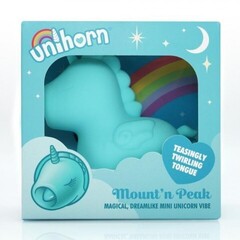 Вибромассажер Unihorn - Mount'n Peak со стимуляцией язычком