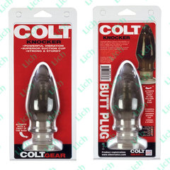 Большая анальная пробка с вибрацией COLT KNOCKER