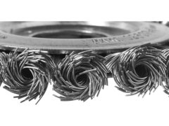 ЗУБР 100 мм, стальная проволоки 0.5 мм, щетка дисковая для УШМ, Профессионал (35190-100)