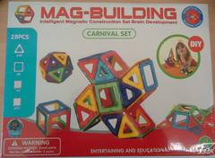 Магнитный конструктор MAG BUILDING, 28 деталей
