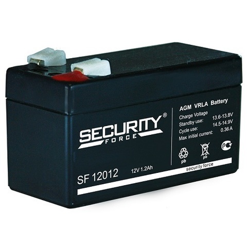 SF 12012 аккумулятор 12В/1,2Ач Security Force