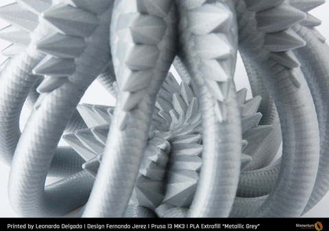 Пластик для 3D-принтера Fillamentum PLA Extrafill Metallic Grey