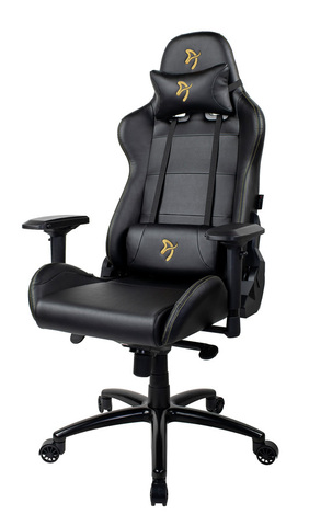 Компьютерное кресло (для геймеров) Arozzi Verona Signature Black PU - Gold Logo