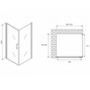 Abber Sonnenstrand AG04100M-S80M Душевой уголок, 100x80x195, цвет: хром