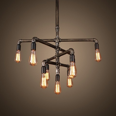 Люстра Pipe Light 9 ламп