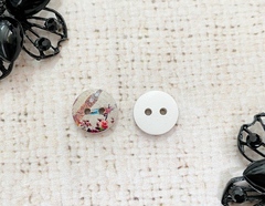 Пуговицы, 2 прокола, d 13 мм