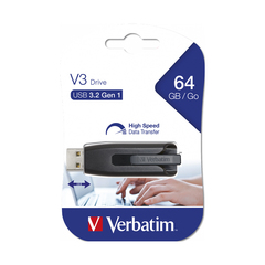 USB-накопитель Verbatim 49174 64GB USB 3.2 Чёрный