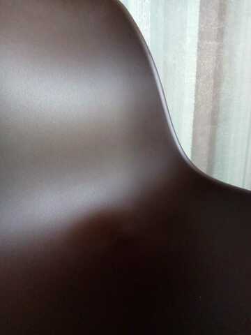 Интерьерный дизайнерский кухонный стул Eames DSW Style Wood, темно-коричневый