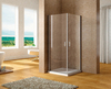 Aquanet 254236 Aquanet Cinetic, Душевое ограждение дверь + дверь 900х900мм, хром, 6мм (254236)