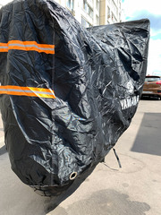 Чехол для мотоцикла с логотипом Yamaha (черный)