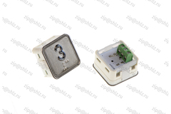 Кнопка (кнопочный модуль) KA302-D-R "3 этаж", квадратная, динамическая красная подсветка, Брайль