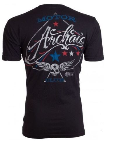 Archaic | Футболка мужская Nation Color Black AM1940BLC от Affliction спина