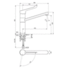 Смеситель для кухни с V-образным изливом Ideal Standard Ceraflex BC137AA