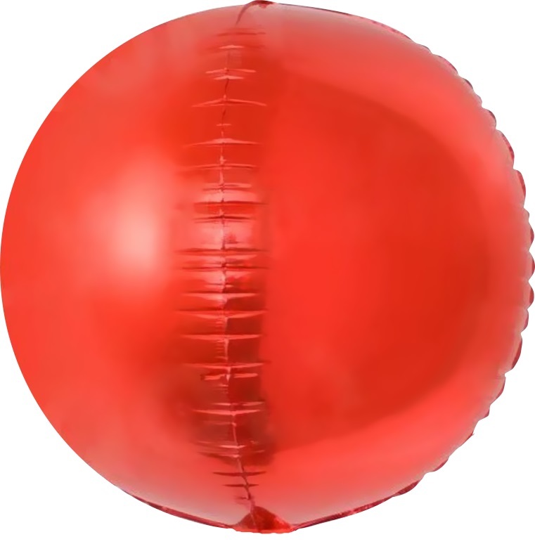 К Сфера 3D, 20''/51 см, Красный, 1 шт.