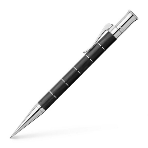 Карандаш механический Graf von Faber-Castell Classic Anello Ebony Wood Platinum, 0.7 mm (135534)