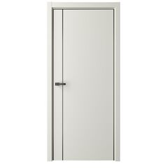 Купить Межкомнатная дверь эмаль Стиль Лайн 4 латте глухая алюминиевая кромка