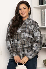 Рубашка хлопковая Шэрри (серо-коричневая) Б14307-18М LT Collection